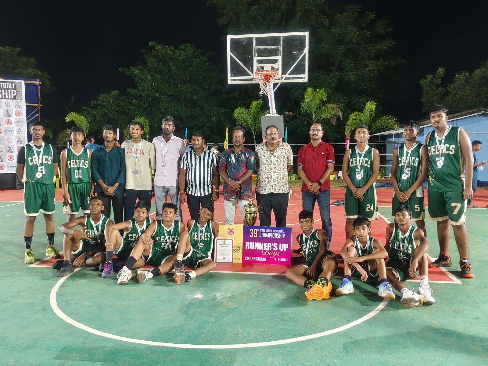 Celtics — Boys Runners-Up, 39th Odisha State Youth Basketball Championship 2026